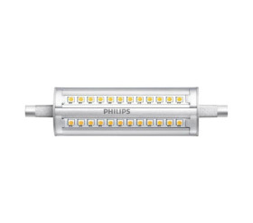 Żarówka LED R7S CorePro 14W zamiennik 100W 1800lm ściemnialna 4000K R7S 118mm 14-100W 840 D Plastik przezroczysty 2 lata gwar