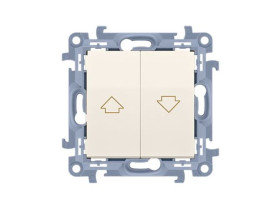 SIMON 10 Wyłącznik żaluzjowy zwierny przycisk zaciski śrubowe kremowy CZP1.01/41 KONTAKT SIMON