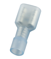 Konektor płaski Żeński 0.8 x 6.35mm 1.5 → 2.5 mm², 16 → 14 AWG długość 22mm Izolacja: Izolowane Cyna