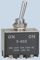 Przełącznik Wł.-(wł.) DPDT NKK Switches Montaż panelowy długość przełącznika 22mm