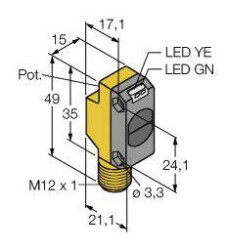 Bezzwrotny czujnik fotoelektryczny Turck QS18VP6RBQ8 3066462 1 szt.