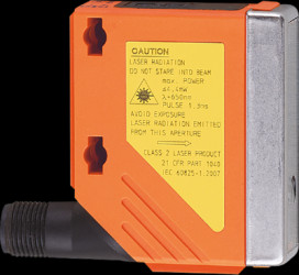 Laser distance sensor, 0.03-2 m, NPN, Form A (N/O) / Form B (N/C) (antivalent), 10-30 VDC, M12-connector, IP65/IP67, O5D102