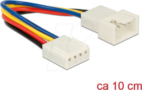 85360 Delock Extension Cable PWM Fan Connection 4 Pin, 10 cm