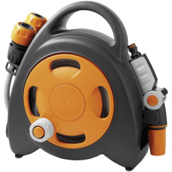 Hozelock GF80005606 Aqua bag Mini Hose Reel 10m Portable with Nozzle
