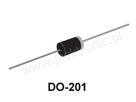 DIODA 1,5KE350A TRANSIL JEDNOKIERUNKOWA.