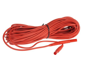 Przewód pomiarowy 20m czerwony /wtyki bananowe/ WAPRZ020REBB