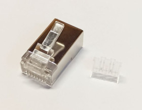 RJ45 wtyk telefoniczny ekranowany 8p8c zaciskany na drut FTP, kategoria 6e