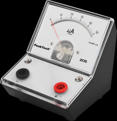 P 205-01 Ampere meter, analogue, benchtop, 0 - 50 µA DC