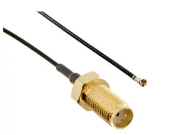 Kabel koncentryczny złącze A MHF4 złacze B SMA długość 152mm Z zakończeniem