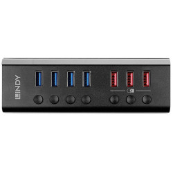 LINDY 43371 USB Hub 8 ports USB 3.2 1st Gen Black