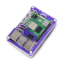Pibow Coupe 5 - obudowa do Raspberry Pi 5 - Royale - PiMoroni PIM679