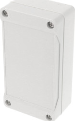 ABS enclosure, (L x W x H) 119 x 66 x 41 mm, light gray (RAL 7035), IP66, 1555CGY