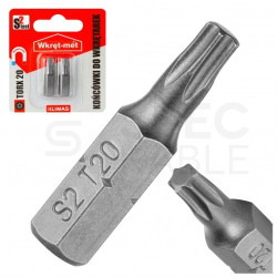 Bity do wkrętarki TORX TX20 25mm 1/4" HEX KLIMAS 2szt