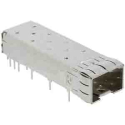 Single Port SFP+Cage Solder Post .133Leg