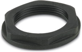 Counter nut, M40, 50 mm, black, 1411218