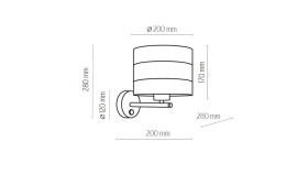 Lampka Biurkowa Szkolna Carbia Elastyczne Ramię K-Mt-203 Pomarańczowy Kaja...