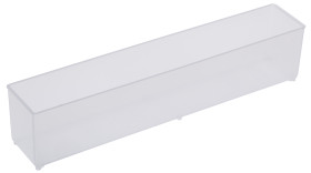 Skrzynka z przegródkami szerokość: 39mm wysokość: 47mm głębokość: 218mm PP Przezroczysty