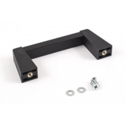 Uchwyt szuflady szerokość: 42mm Hammond długość: 108mm Powłoka z czarnej farby proszkowej