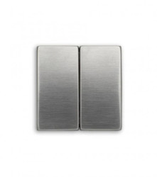 VENA EXCLUSIVE METAL Klawisz podwójny STAL CZESANA / LAKIEROWANA INOX 5143225