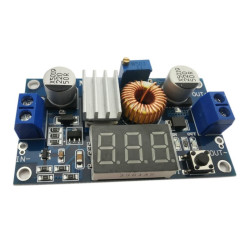 Przetwornica step-down 4V-38V / 1,2V-36V 4,5A (regulowane z wyświetlaczem) XL4015 / 011082