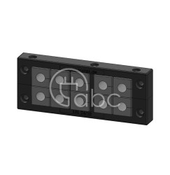 Rama przepustowa KEL 24, na 10 modułów KT małych, czarna, 42241.200