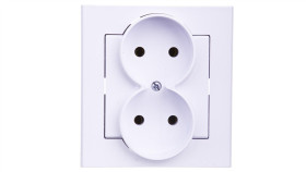 Sonata Gniazdo Podwójne B/U Białe Gp-2R/00