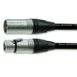 Kabel XLR 0.5m złącze A: 3-stykowe XLR złącze B: 3-stykowe XLR Czarny Van Damme