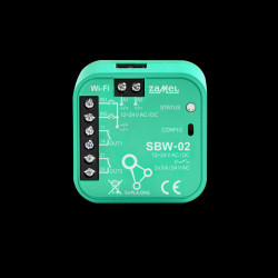 Sterownik bramowy 2-kanałowy Wi-Fi SBW-02 SUPLA SPL10000019 Zamel