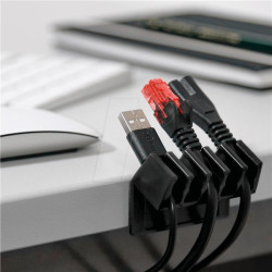 70433 5-slot cable management, black