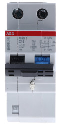RCCB, Typ C, 1+N-biegunowy, 16A, 30mA, ABB, FS401 SMISSLINE
