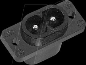 42R511122 Plug for small appliances C8, longitudinal flange