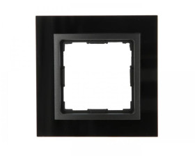 VENA2 Ramka pojedyncza szkło Xglass akrylowe czarny + antracyt 5209181