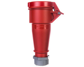 Gniazdo przenośne 1-częściowe 16A 4p 6h 400V IP44 AM-TOP zaciski śrubowe MEN514