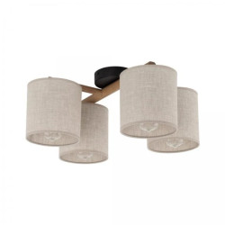 Lampa sufitowa DEVA kolor Czarny / jasne drewno 6866 TK Lighting