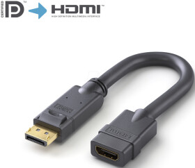 PI156 DisplayPort adapter, DP connector to HDMI-A socket