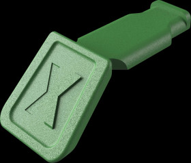 00 61 10 CG KNIPEX ColorCode Clip - 10x, green