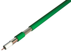 Kabel koncentryczny, 100m, XK100, Polichlorek winylu PVC, Zielony Bez zakończenia Bez zakończenia 100m Odporność na