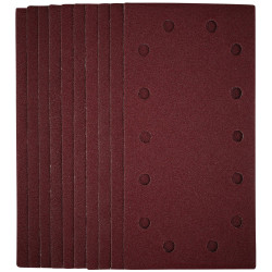 Draper 55863 1/2 Sanding Sheets with Hook and Loop, 115 x 230mm, 80 Grit 10Pc
