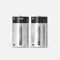 Akumulator Li-Ion R14 / C 3000mAh 1,5V USB-C (2szt.) AKU-0000002