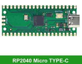 PŁYTKA Z MIKROKONTROLEREM RP2040 RASPBERRY PI PICO Cortex M0+ 2MB USB-C (ARD-RP2040-GREEN)