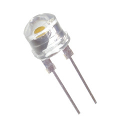 Dioda LED 8mm Biały ciepły 140° nap.8.4-10.8V czoło wyp.