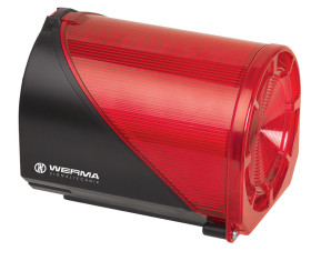 Sygnalizator akustyczny z lampą sygnalizacyjną 230 V Czerwony AC IP65 Montaż podstawy, montaż ścienny 98dB