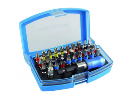 Zestaw końcówek wkrętakowych 32 szt. stal S2 HT1S400 HOEGERT