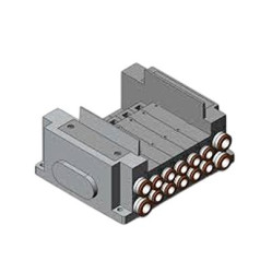 Podstawa rozdzielacza 5-drogowa Szybkozłączka 6 mm SMC