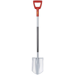 WOLF-Garten 73ADA006650 Round-Point Shovel Ergonomic Hardened Steel