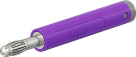 4 mm plug, crimp connection, 1.0 mm², purple, 64.2052-26