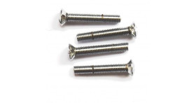 M4 x 25mm countersunk oval head nickel plated screw (10 pack)