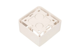 MOSAIC Puszka natynkowa pojedyncza /2moduły/ biała 080281