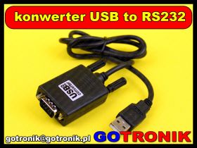 Konwerter USB to RS232 chipset CH340