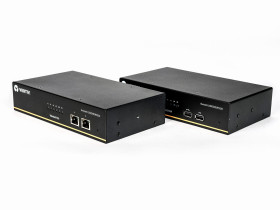 Vertiv Avocent LV5020P-202, Nadajnik i odbiornik, Przewodowa, 150 m, Cat5e, Cat6a, Cat7, 3860 x 2160 px, Czarny